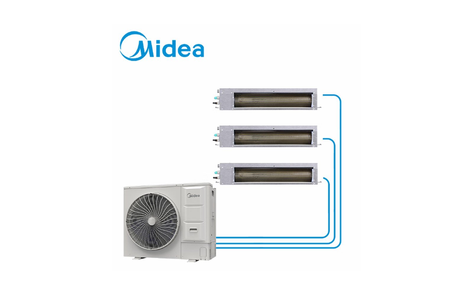 Midea Mini VRF dış ünite ve kanal tipi iç üniteler